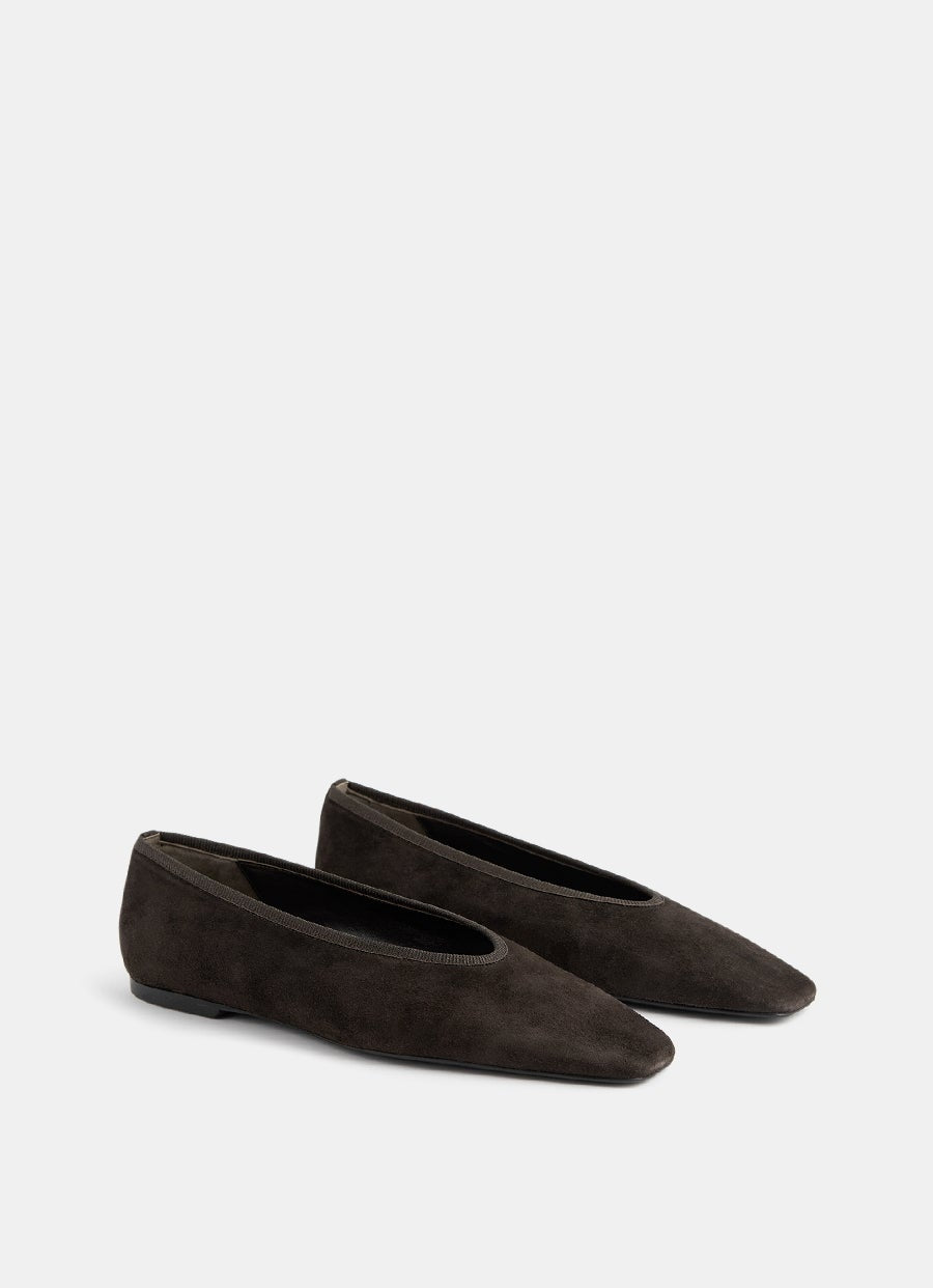 Minimalist Suede Ballerina