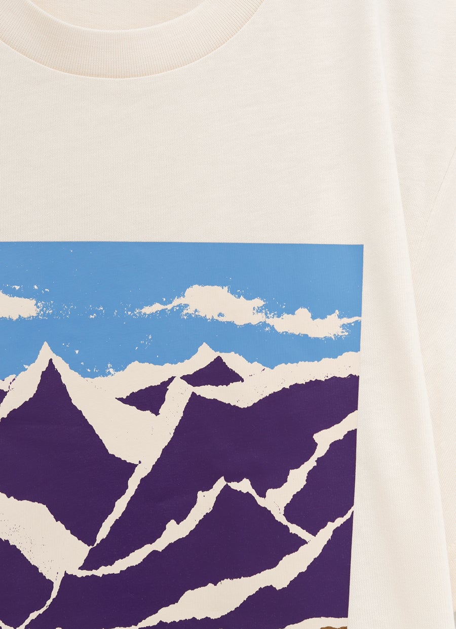 Mountain Print T-shirt for Men
