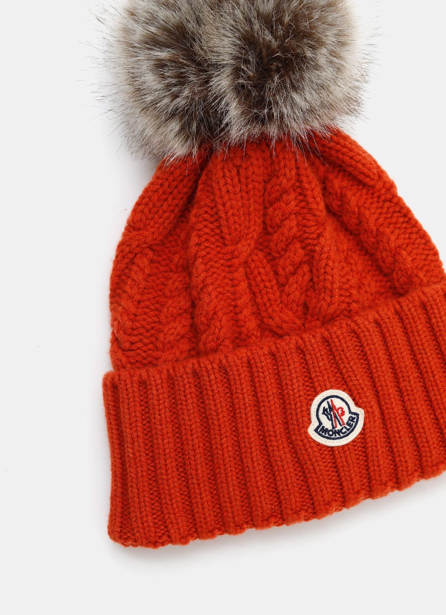 Wool Beanie with PomPom for Women