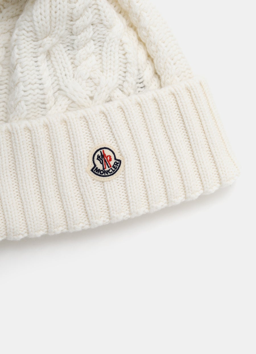 Wool Beanie with PomPom for Women