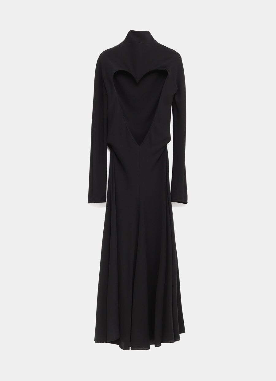 Fluid Jersey Heart Dress