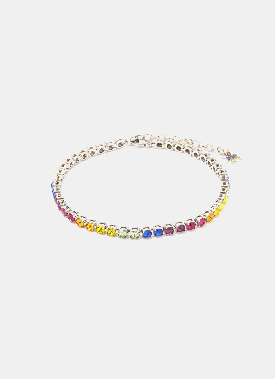 Rainbow Crystals Anklet