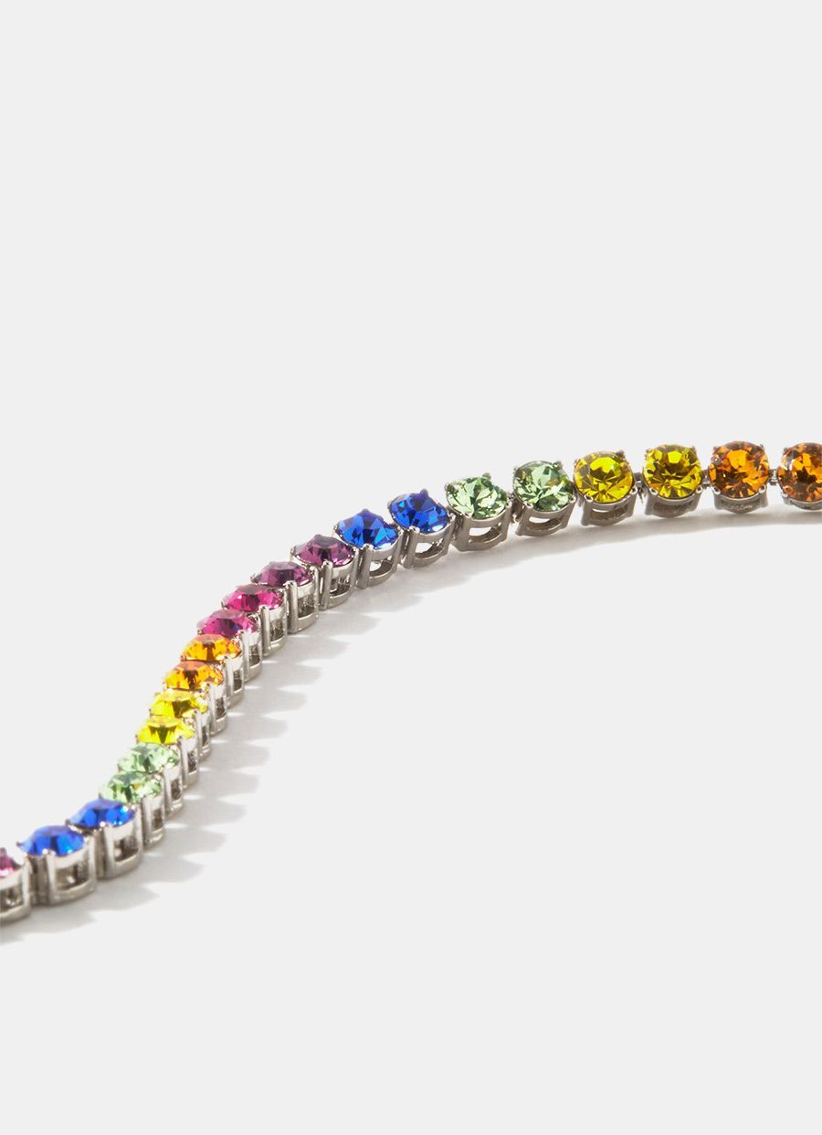 Rainbow Crystals Anklet