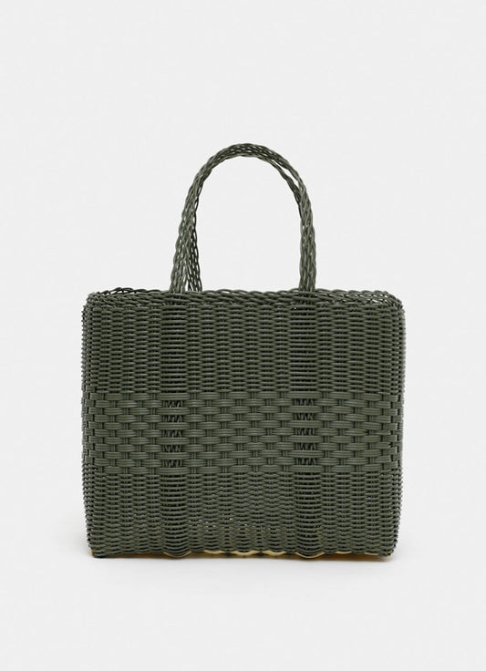 Small Basic Lace Tote Bag - Cactus Green