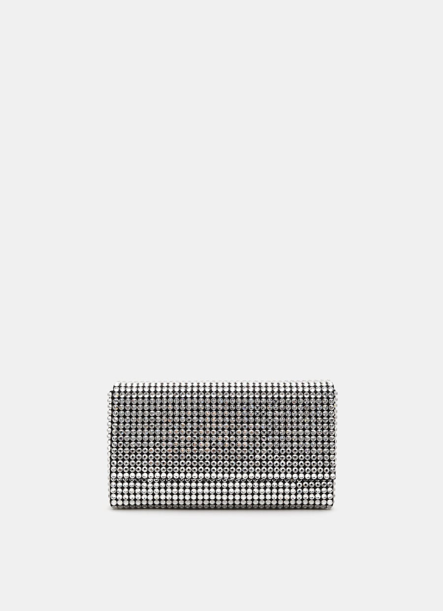 SuperAmini Paloma Clutch with Crystals