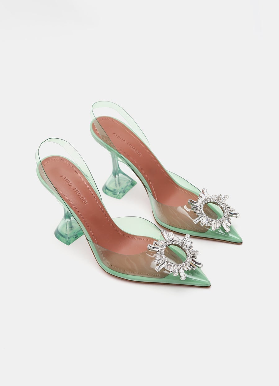 Begum Glass Slingback Pumps