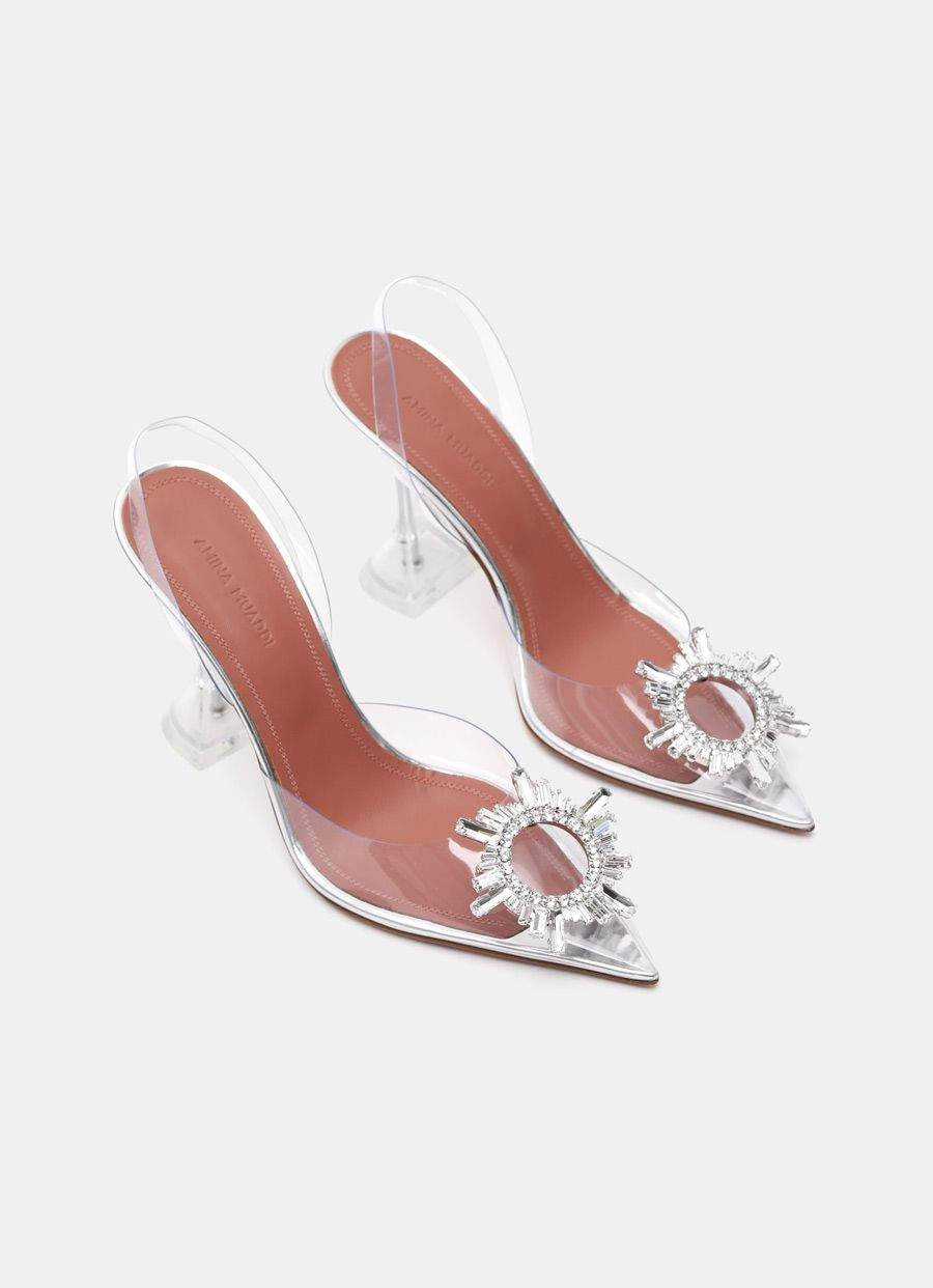 Begum Glass Slingback Pumps