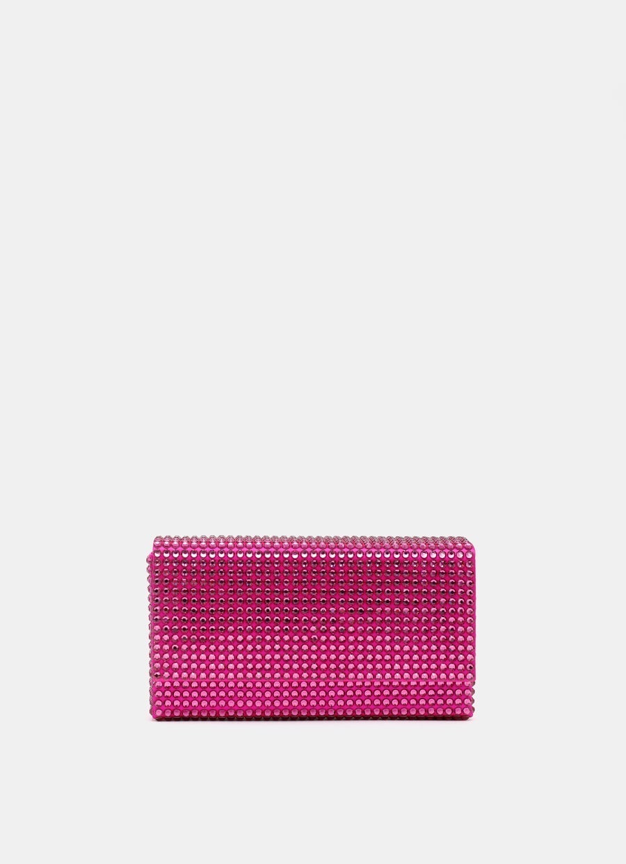 SuperAmini Paloma Clutch with Crystals