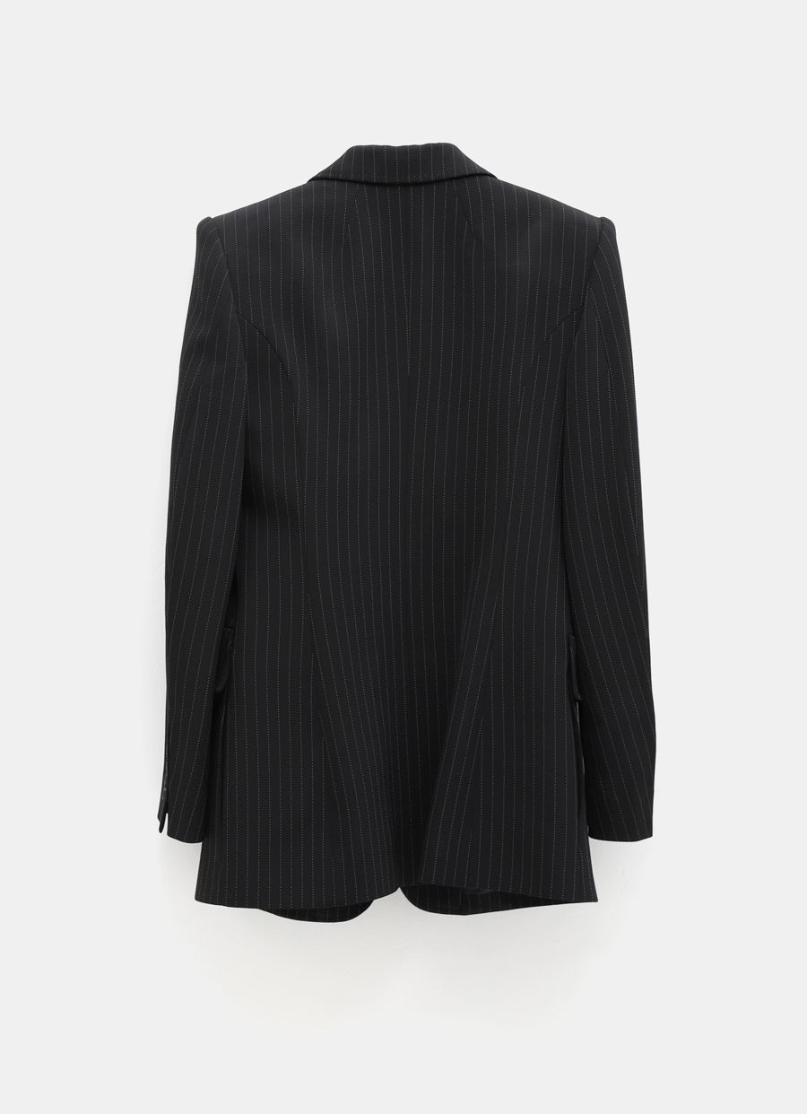 Hourglass Pinstripe Blazer