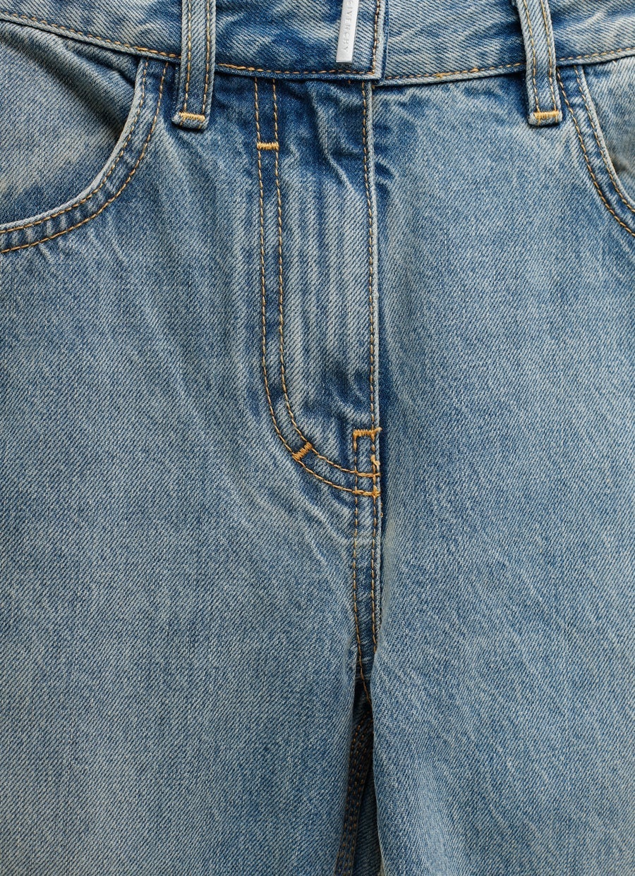 Blue Vintage Denim Jeans