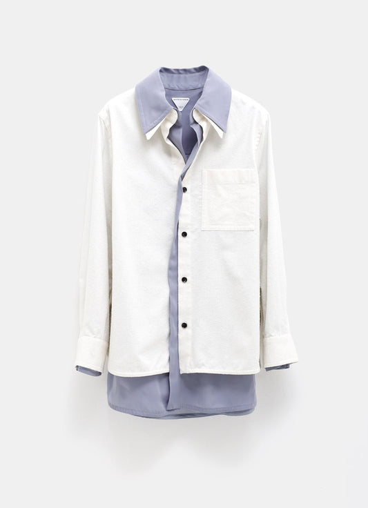 Relaxed Fit Double Layer Cotton Shirt