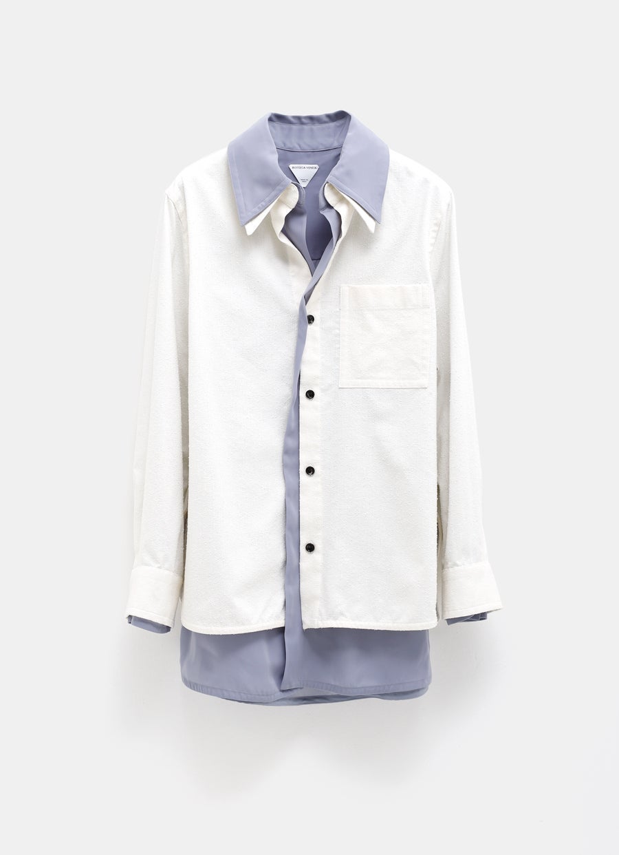 Relaxed Fit Double Layer Cotton Shirt