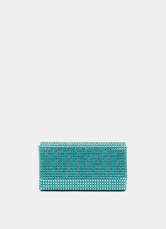 SuperAmini Paloma Clutch with Crystals