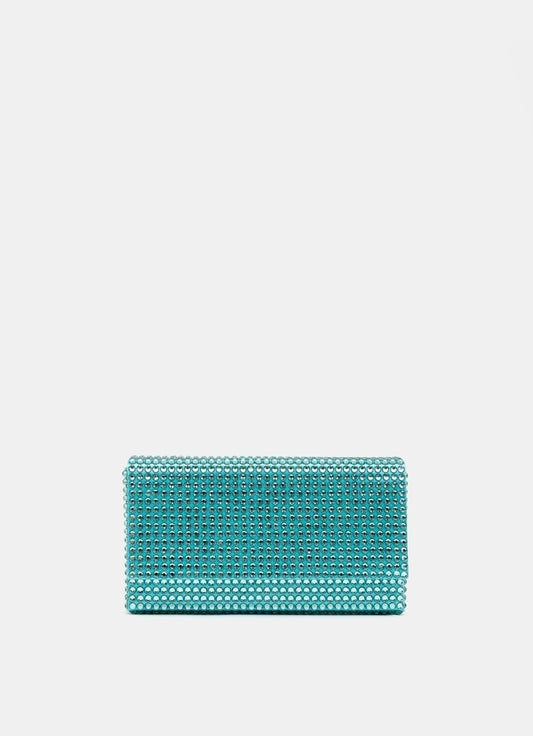 SuperAmini Paloma Clutch with Crystals