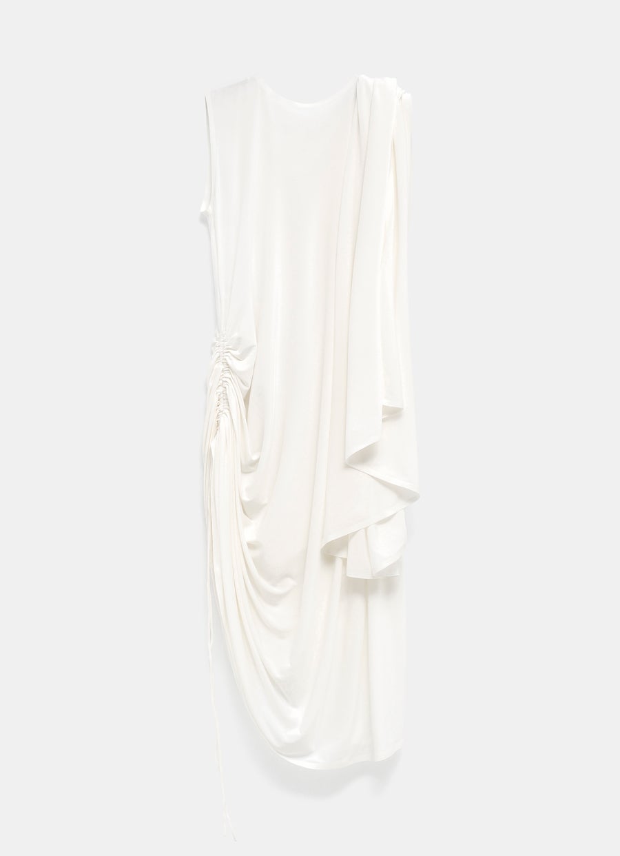 Draped Fluid Jersey Dress