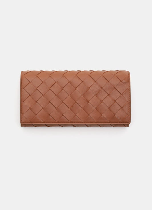 Intrecciato Large Flap Wallet