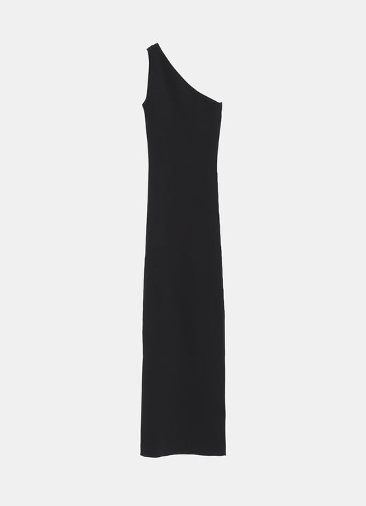 One-Shoulder Ribbed Dress