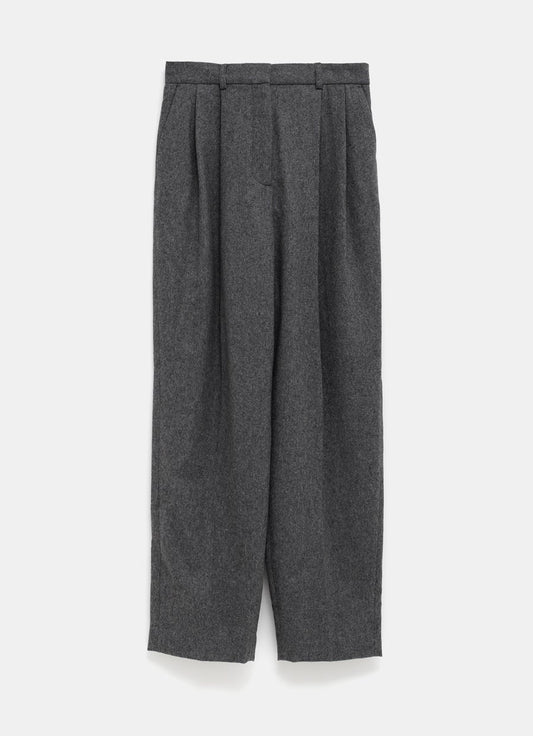 Double-Pleated Tailored Trousers