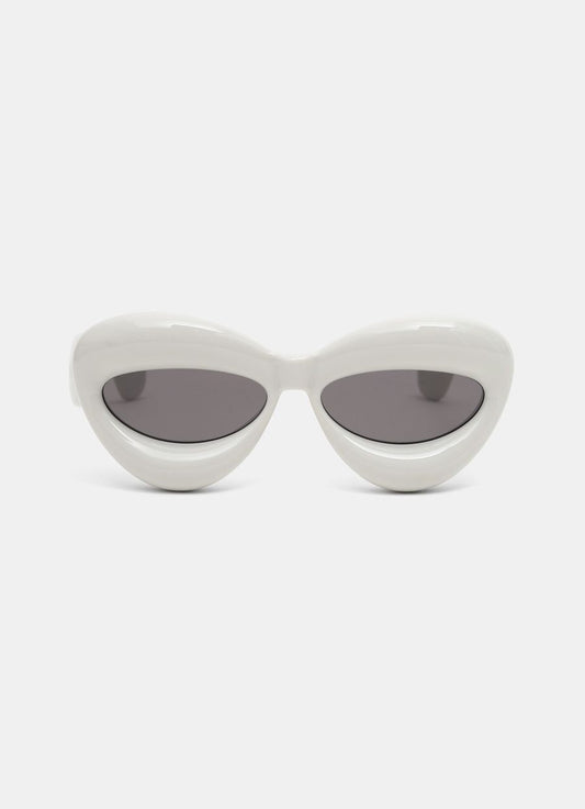 Inflated cateye sunglasses in nylon