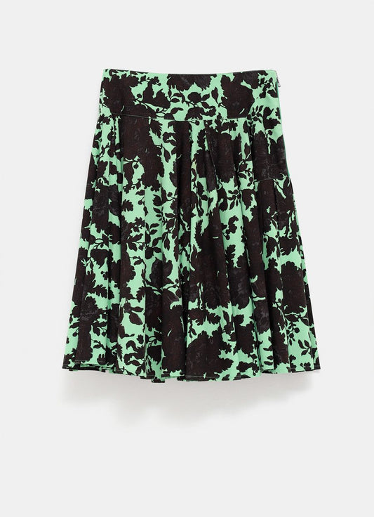 Dries Van Noten Flower Print Skirt