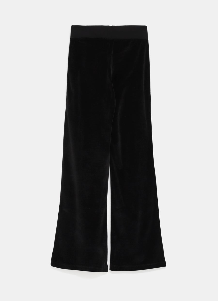 Velour Wide Track Pants