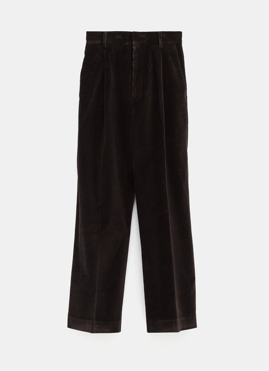 Pleated Corduroy Trousers