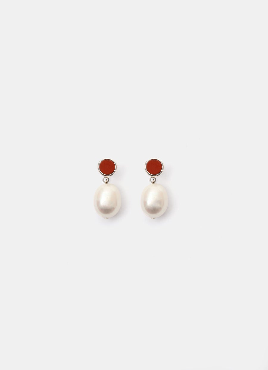 Neue Pearl Earrings in Jasper