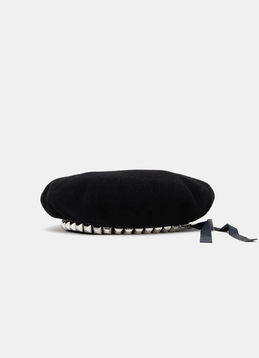 Military Beret with Studs