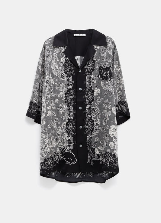 Print Button-Up Shirt