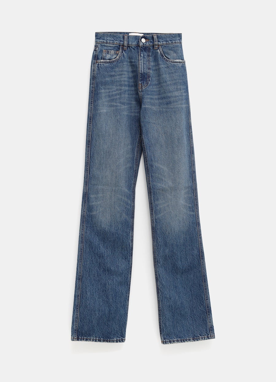 Straight Leg Denim Pants