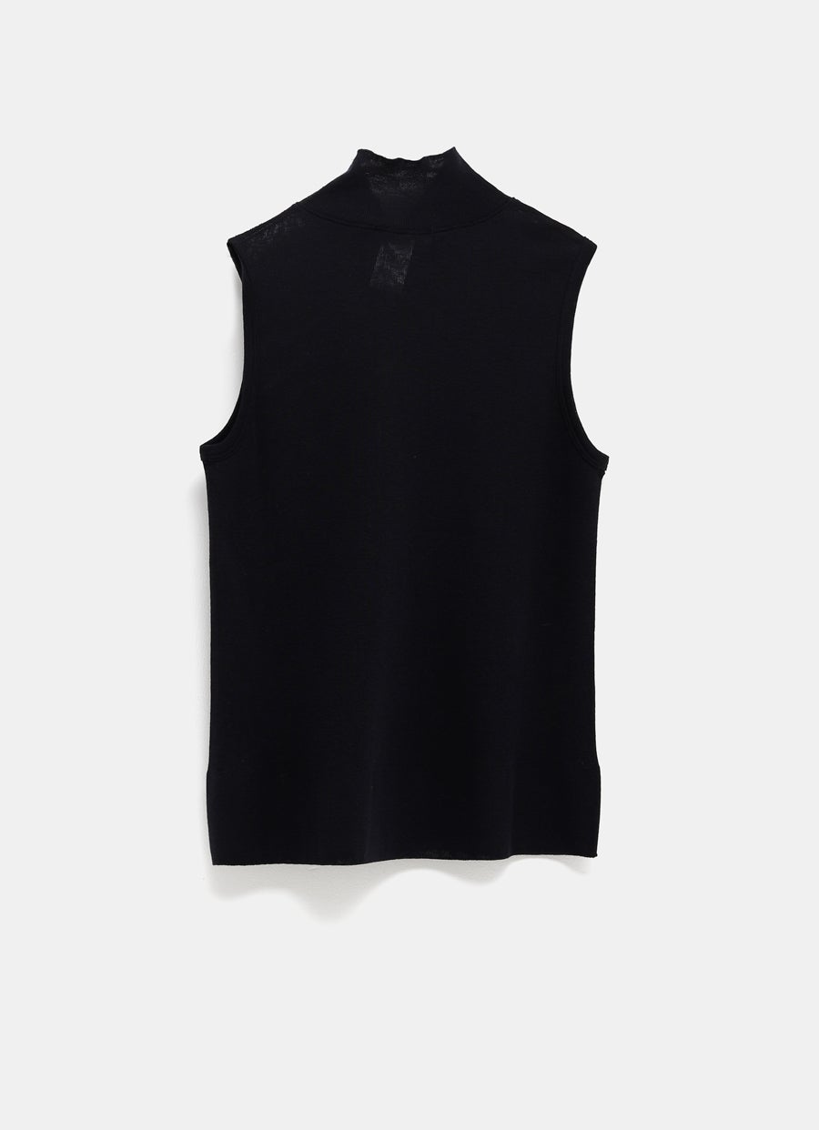 Seamless Sleeveless High Neck Top