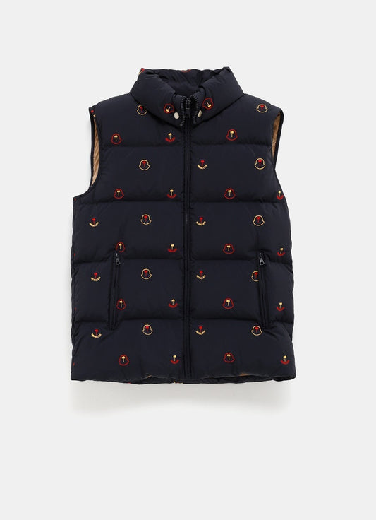 Rodmar Short Down Vest with Logos