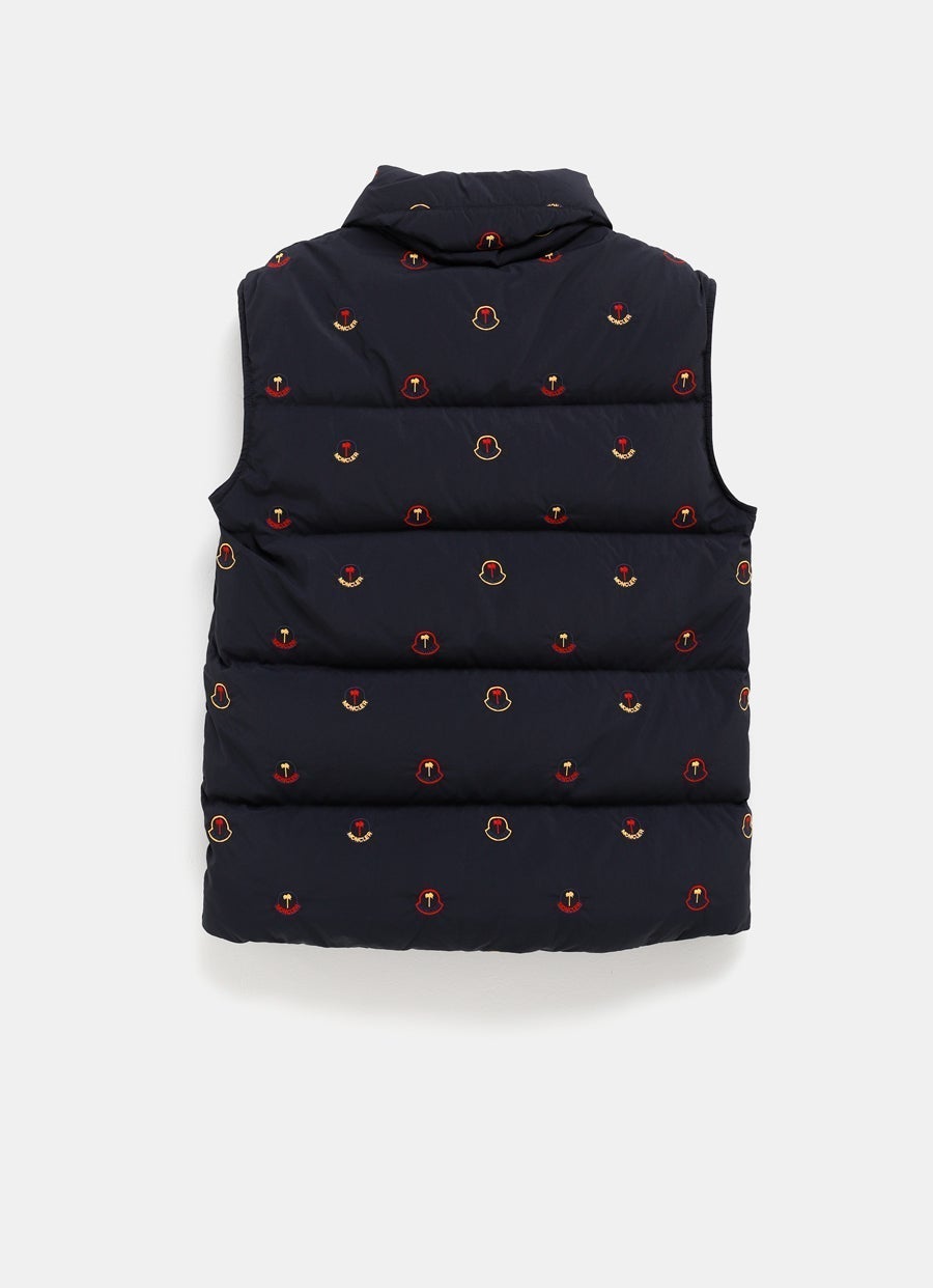 Rodmar Short Down Vest with Logos