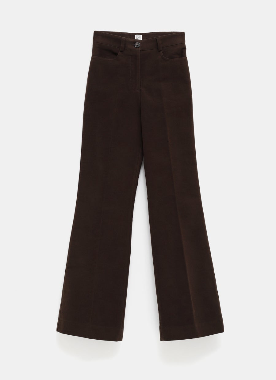 Flared Moleskin Trousers