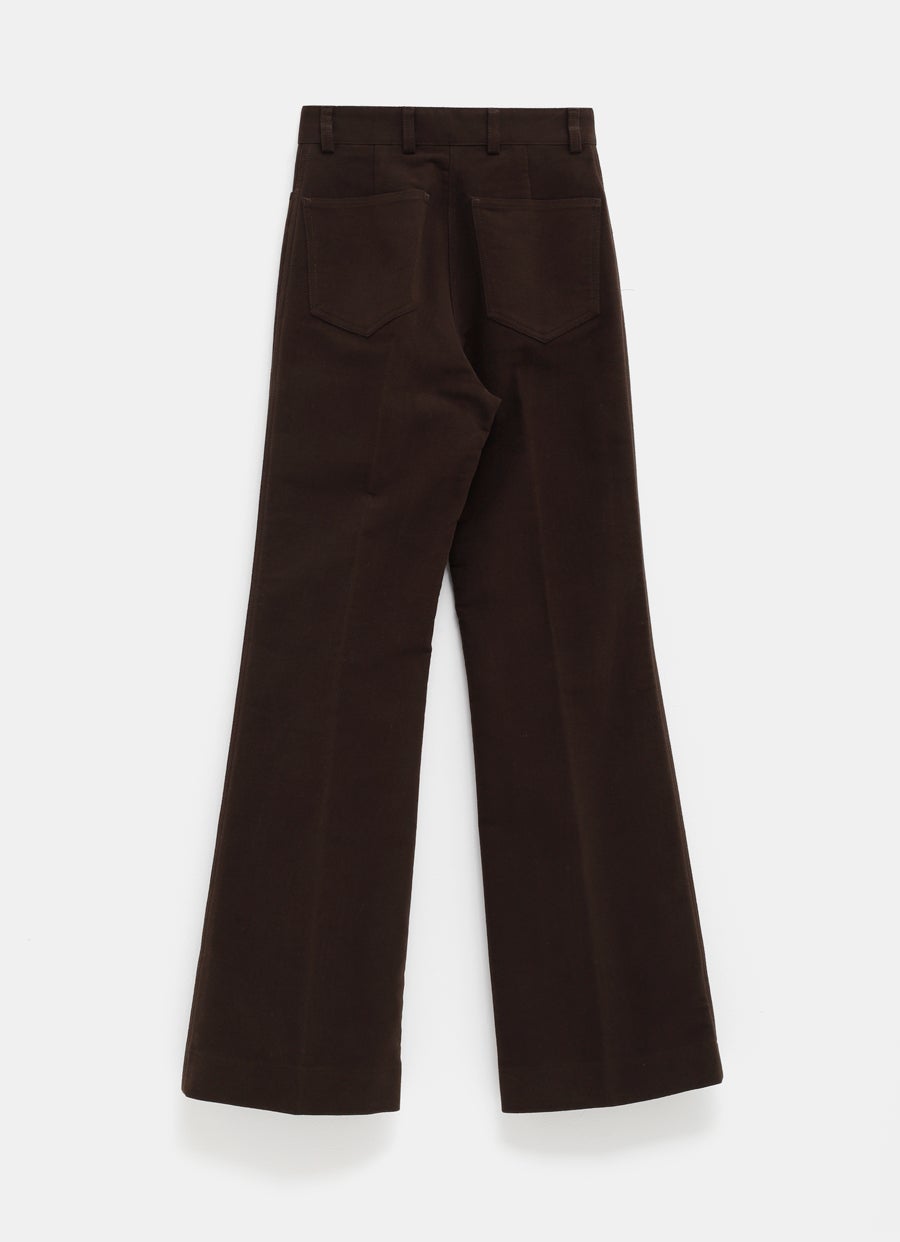 Flared Moleskin Trousers