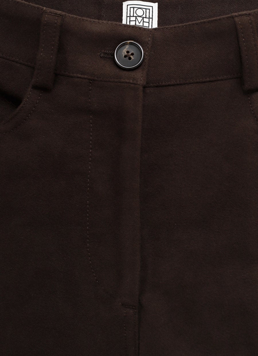 Flared Moleskin Trousers