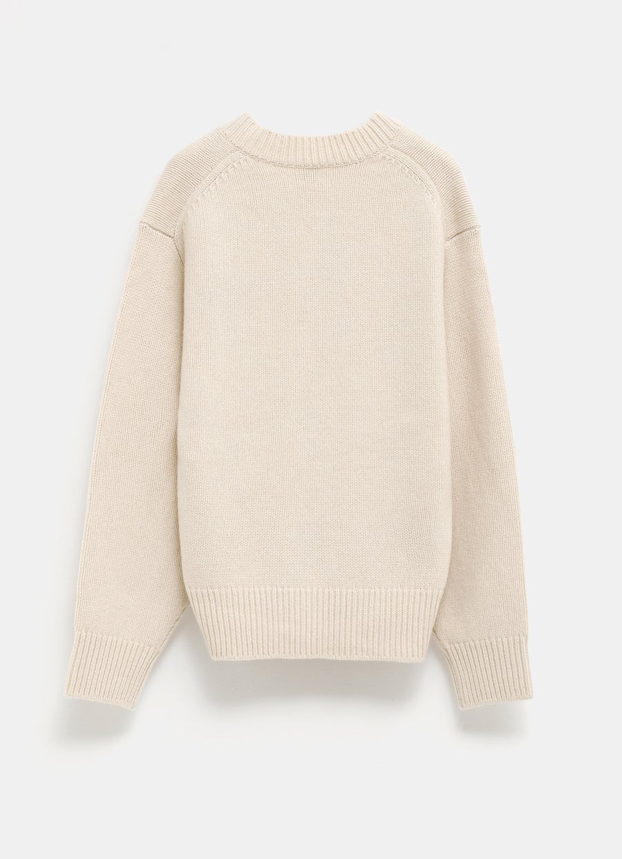 V-Neck Wool Cashmere Knit