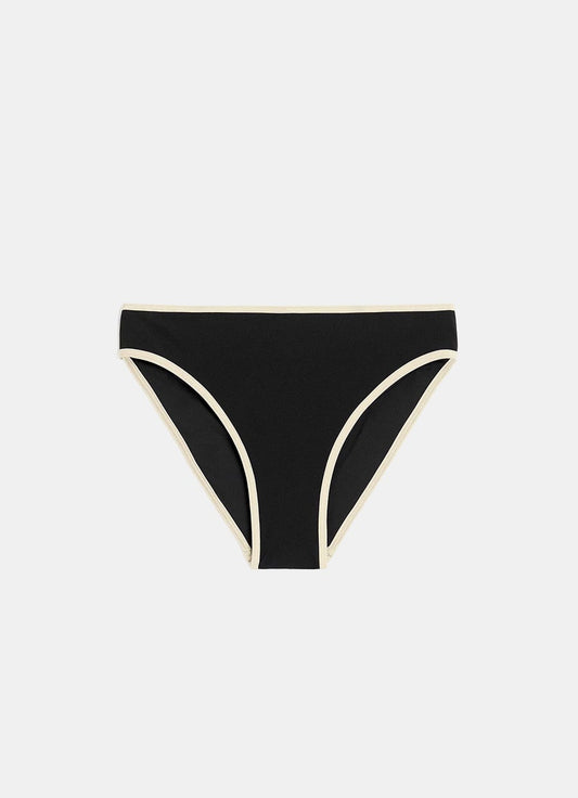 Stripe edge bikini bottoms