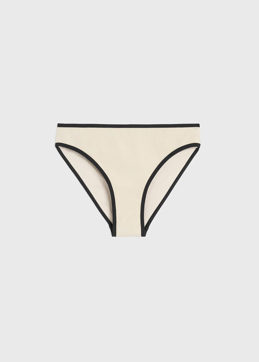 Stripe edge bikini bottoms
