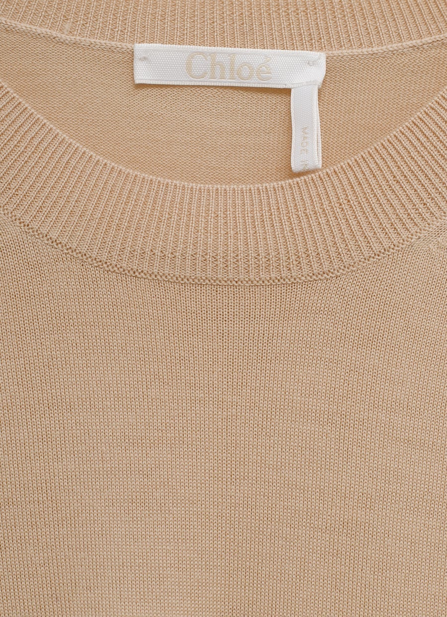 Crew-Neck Fitted Sweater
