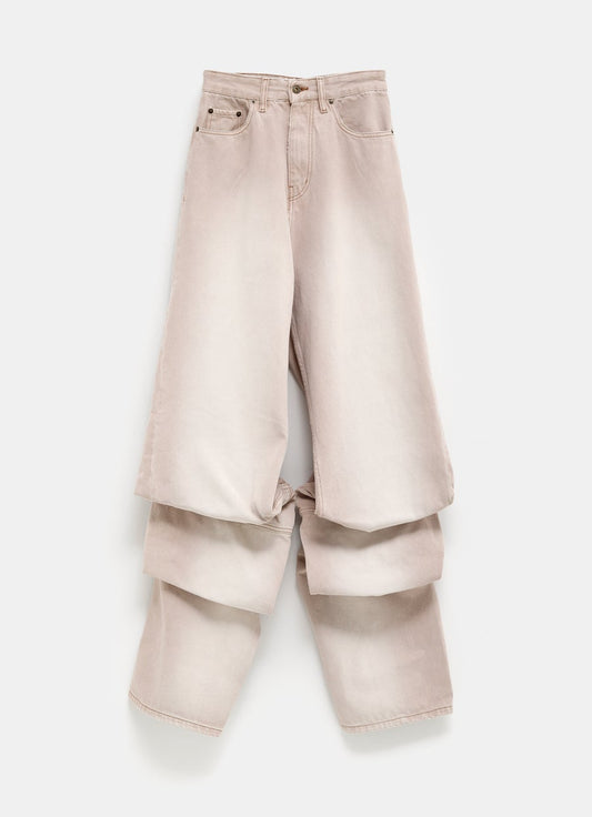 Draped Cuff Jeans