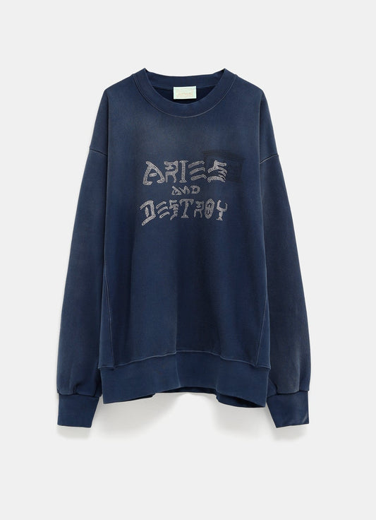 Aries and Destroy Hotfix Crystals Sweatshirt