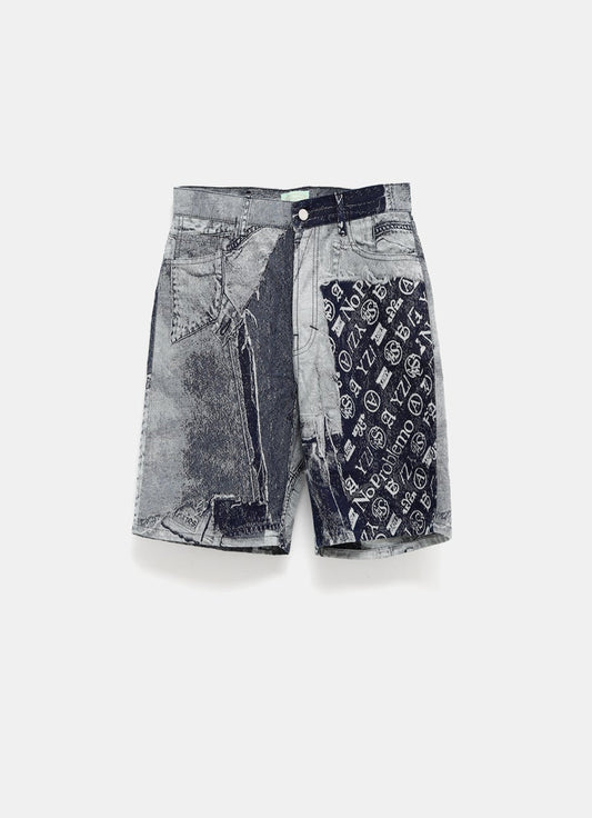 Jacquard Patchwork Shorts