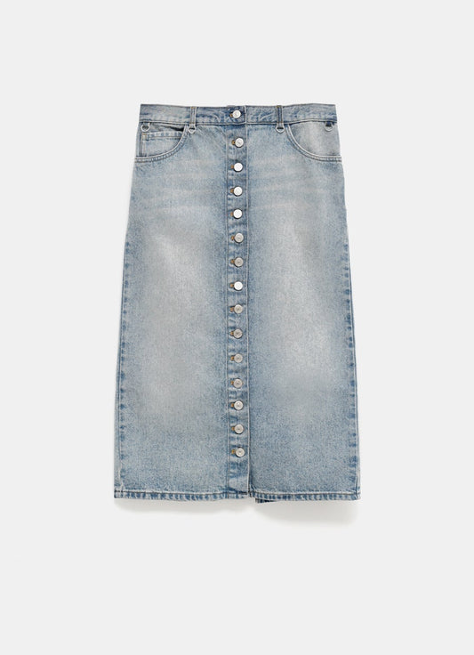 Multiflex Blue Denim Skirt