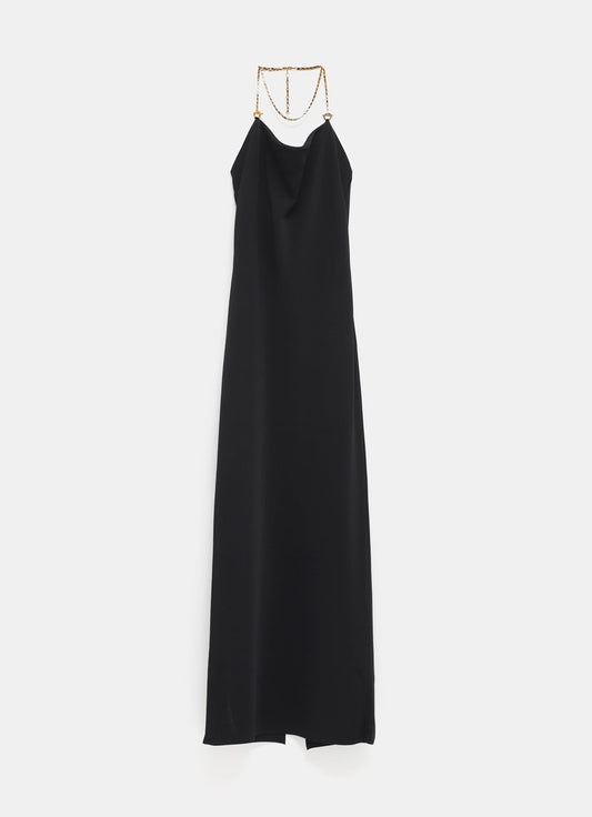 Fluid Viscose Knit Maxi Dress