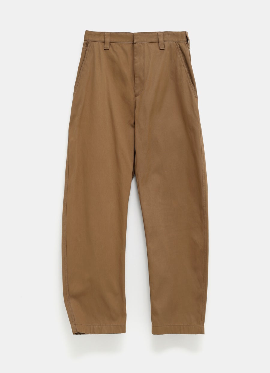 Cotton Twill Tapered Trousers