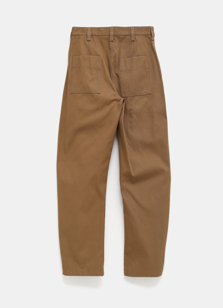 Cotton Twill Tapered Trousers