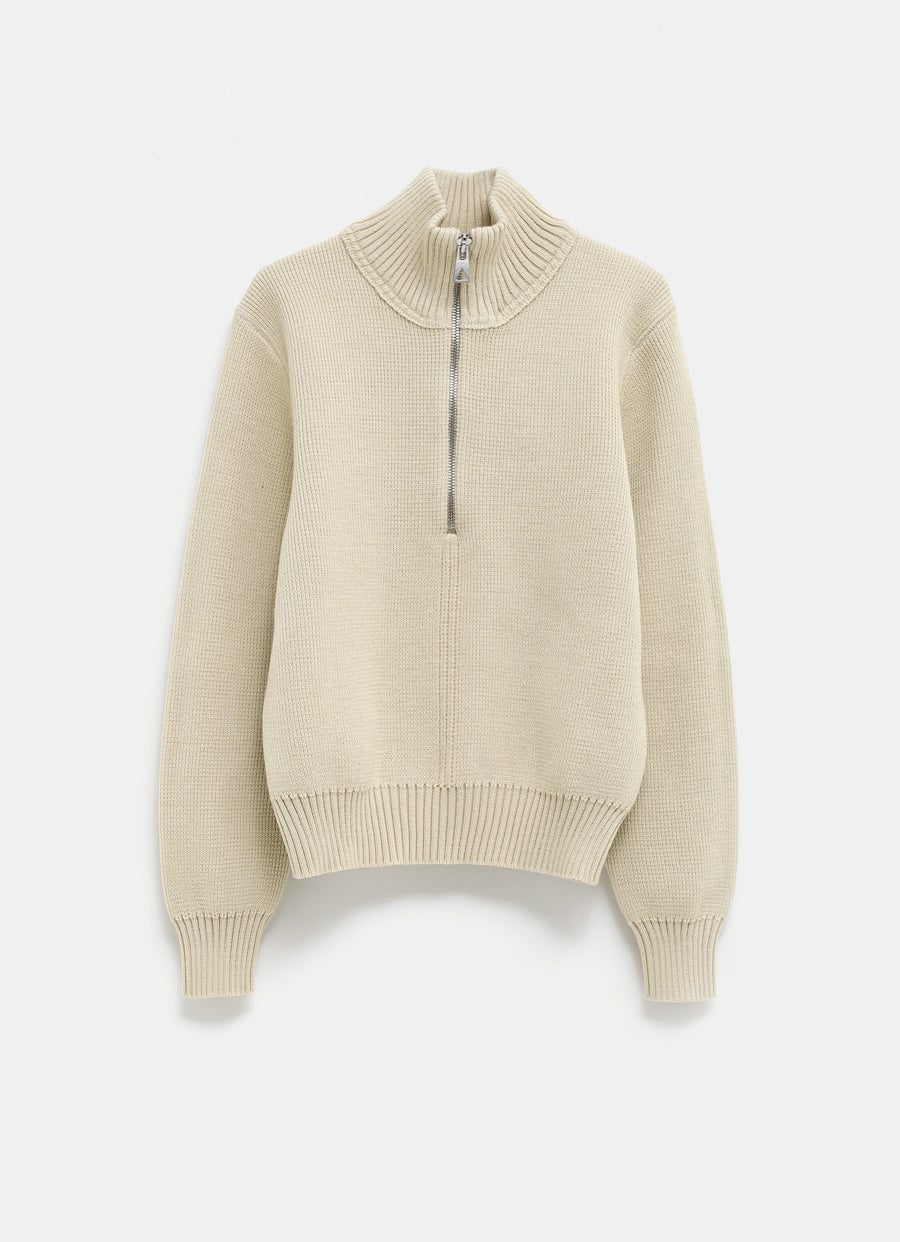 Wool Zip Sweater