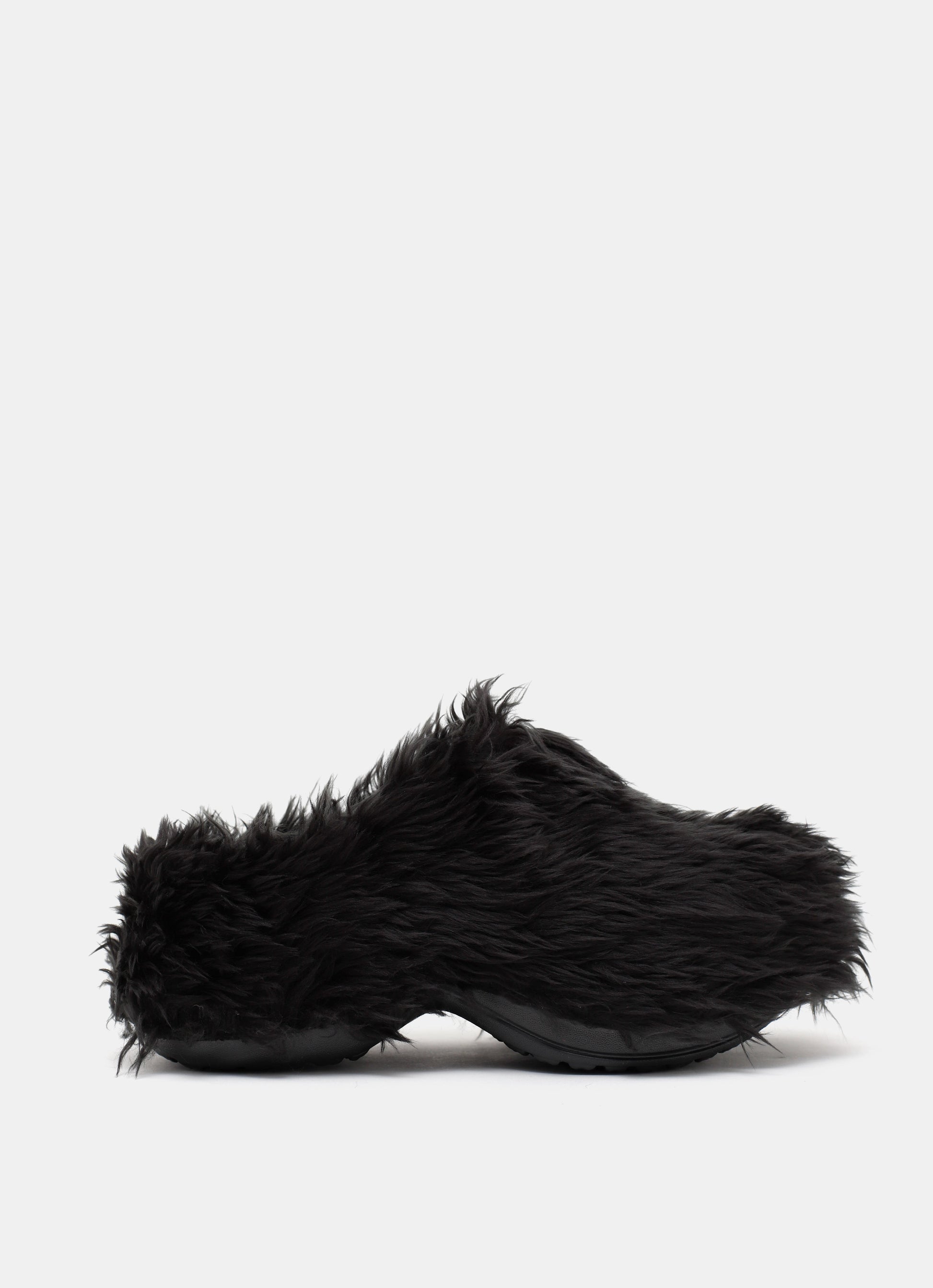 Crocs Mule in Fake Fur on Rubber