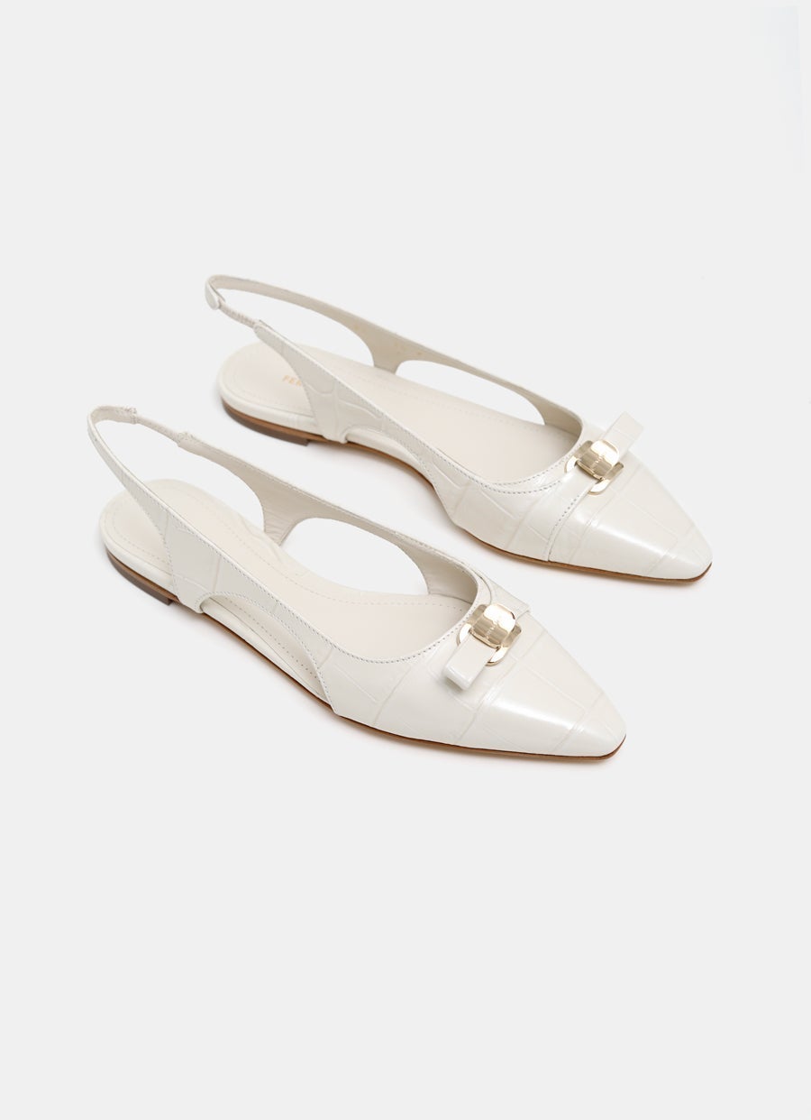 Slingback Ballet Flat with Mini Bow
